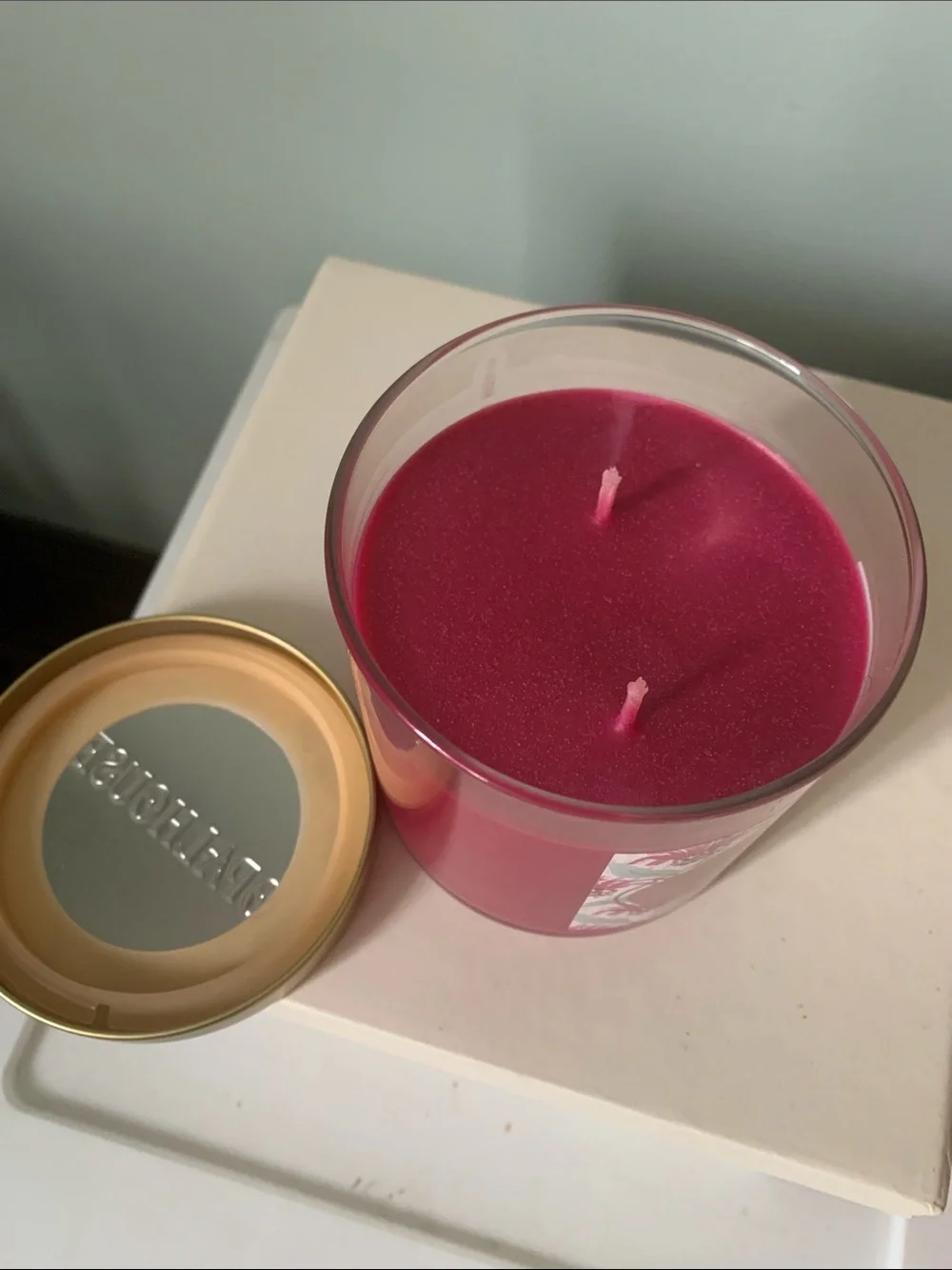 Opalhouse Bergamot Bliss Scented Candle - Pink with Gold Lid